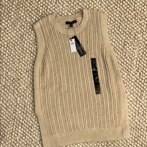 Beige Sweater Vest